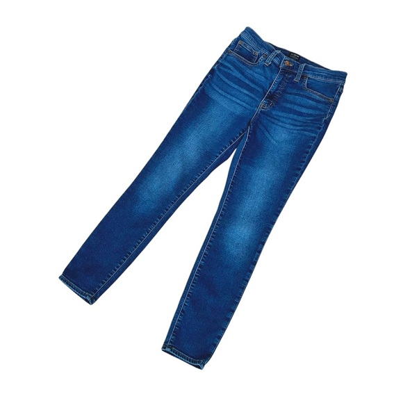 J. Crew High Rise Skinny Denim Blue Jeans Size 27 (4) - Picture 1 of 5